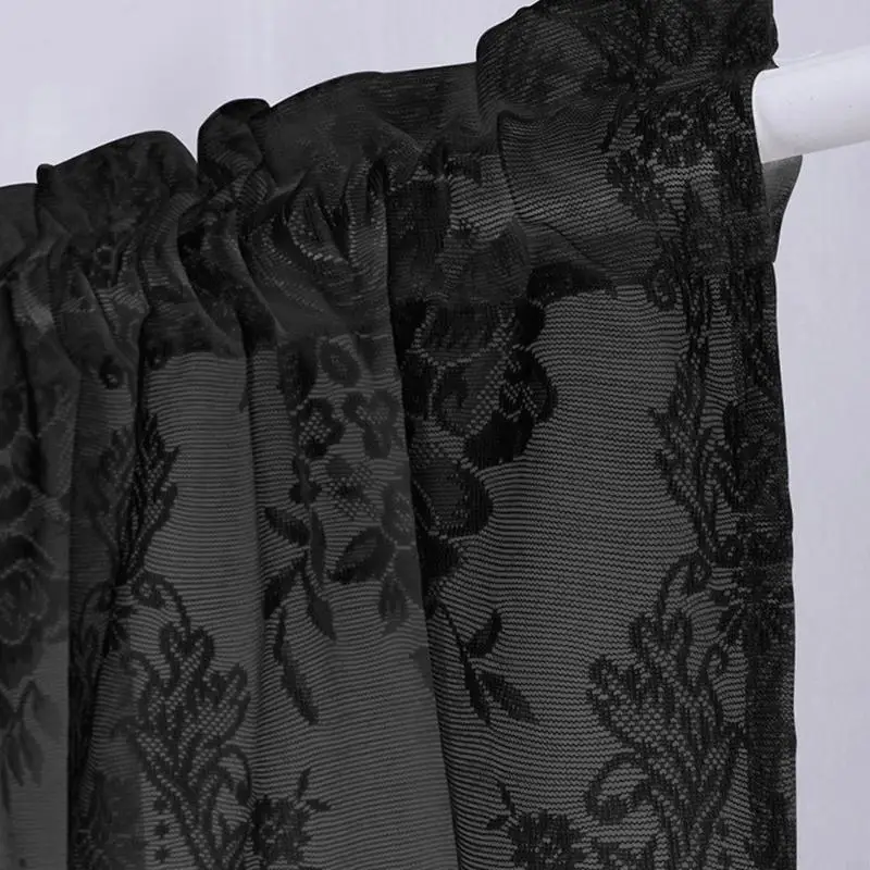 

Net Curtain Elegant Lace Sheer Curtain for Kitchen and Living Room Country House