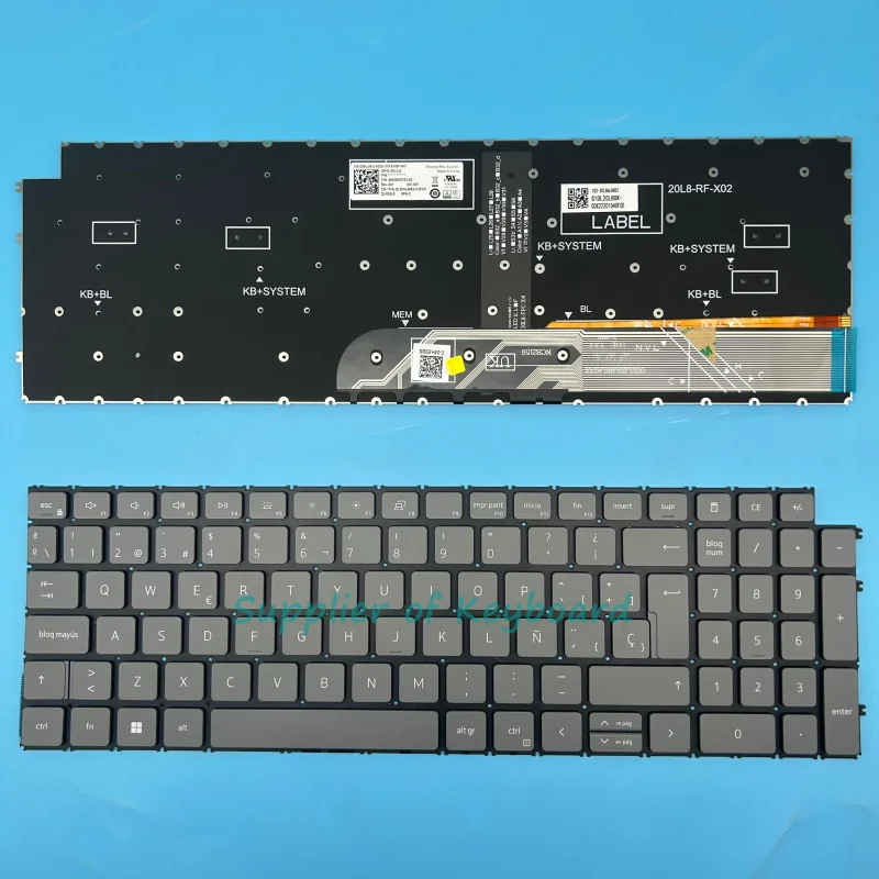 Latin Spanish/US/French/Portuguese Keyboard For DELL Vostro 3510 3515 3520 3525 3530 3535 5510 5515 5620 5625 5630 5635 P125F