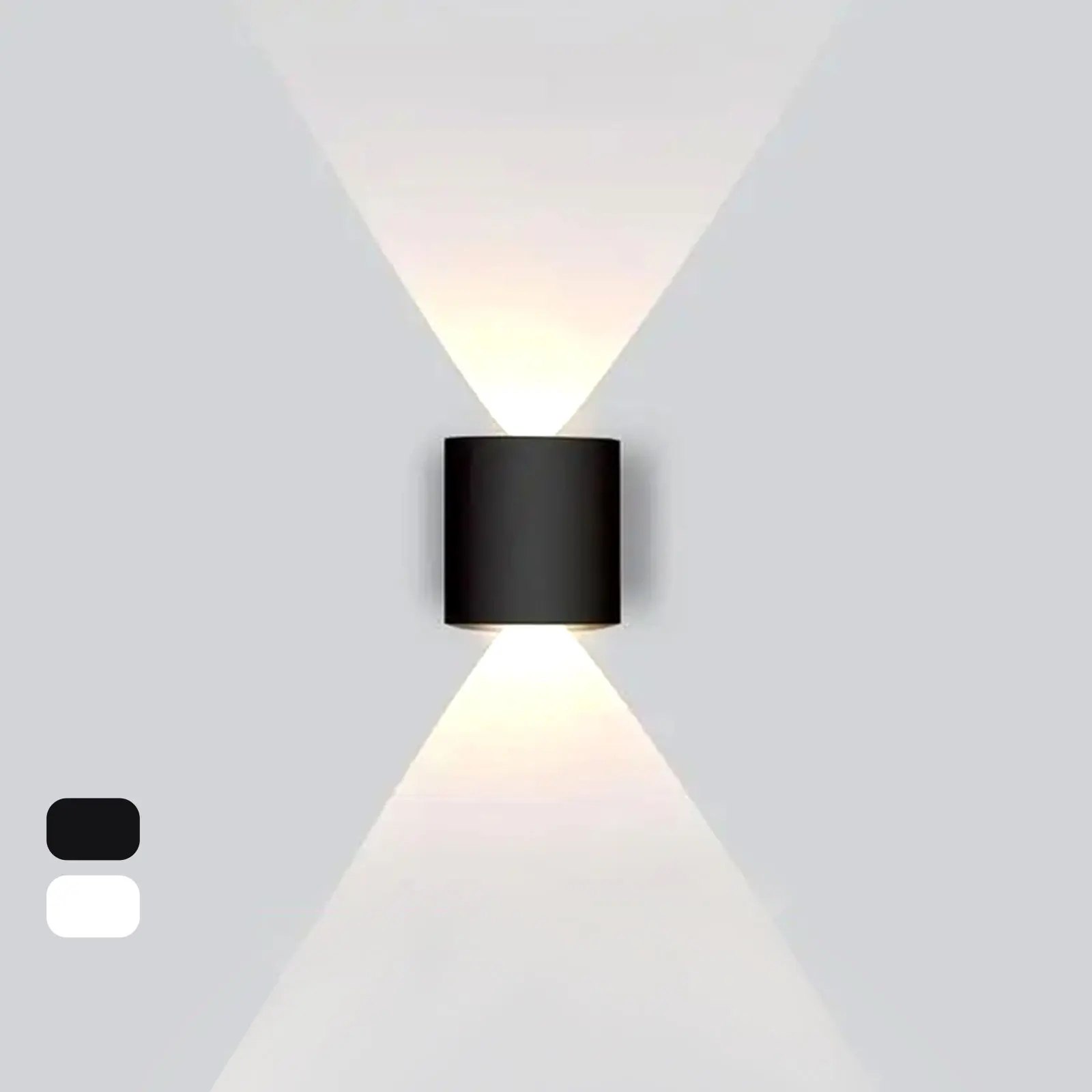 

Modern Indoor Home Decor LED Wall Lamp Plastic Material Economy Sconce Lights for Bedroom Corridor up down Lighting Nordic Spot