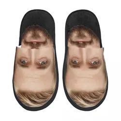 Ryan Gosling Winter Cotton Plush Slippers Bedroom Funny Actor Cozy Household Fur Slippers Slides Non Slip