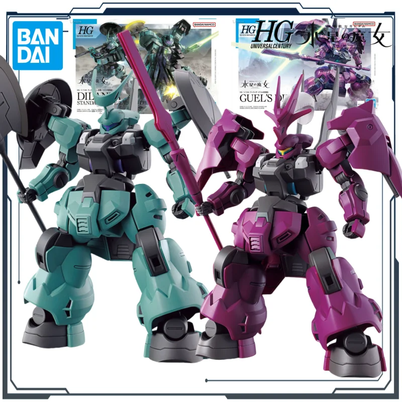 

Bandai Original HG Gundam Mercury's Witch Series TWFM 04 DILANZA Anime Action Figure Assembly Model Toys Gift for Boys