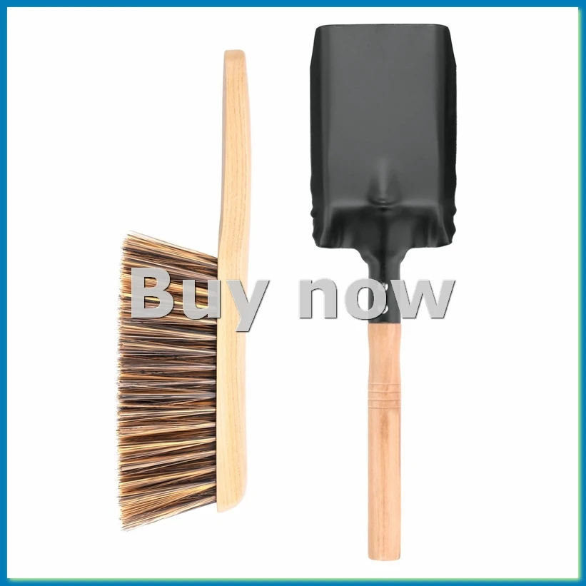 

Набор для очистки камина: лопатка и щетка для угля, инструменты для чистки очага, набор для ухода за костром - A13G