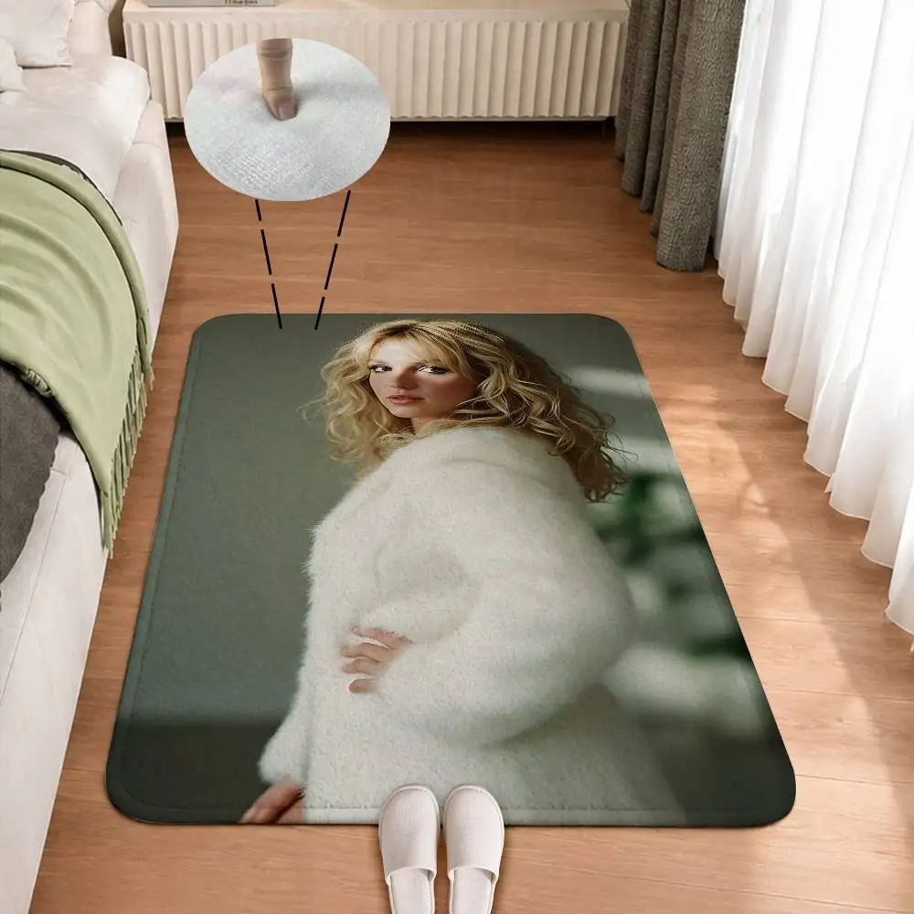 Princess of Pop B-Britney Spears Short Plush Bathroom Door Mat, Hallway Decor Rug, Home Entry Welcome Floor Mat
