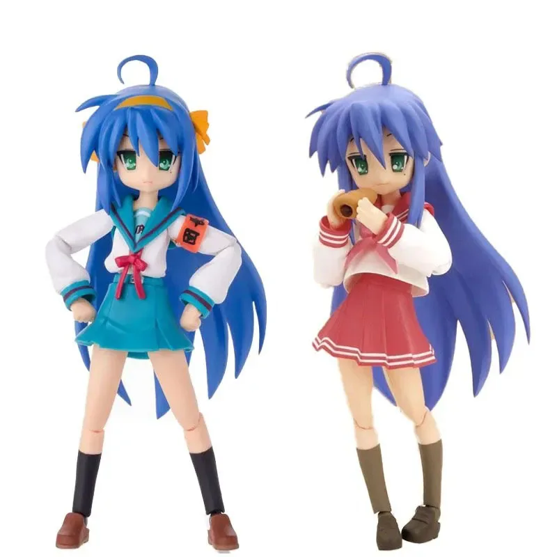 Max Factory Figma 008 EX 001 Izumi Konata Lucky Star Lovely Collection Originality Desktop Decoration and Hobbies Model Toy Gift