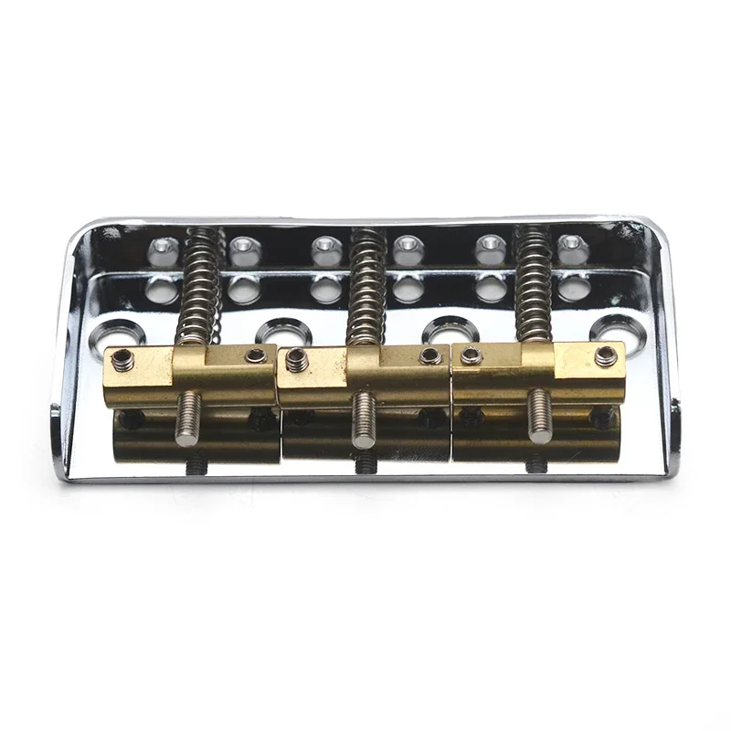 Dual Load Guitar Bridge with Cut-down Sides, Compensated Brass Saddles for FD TL Guitar