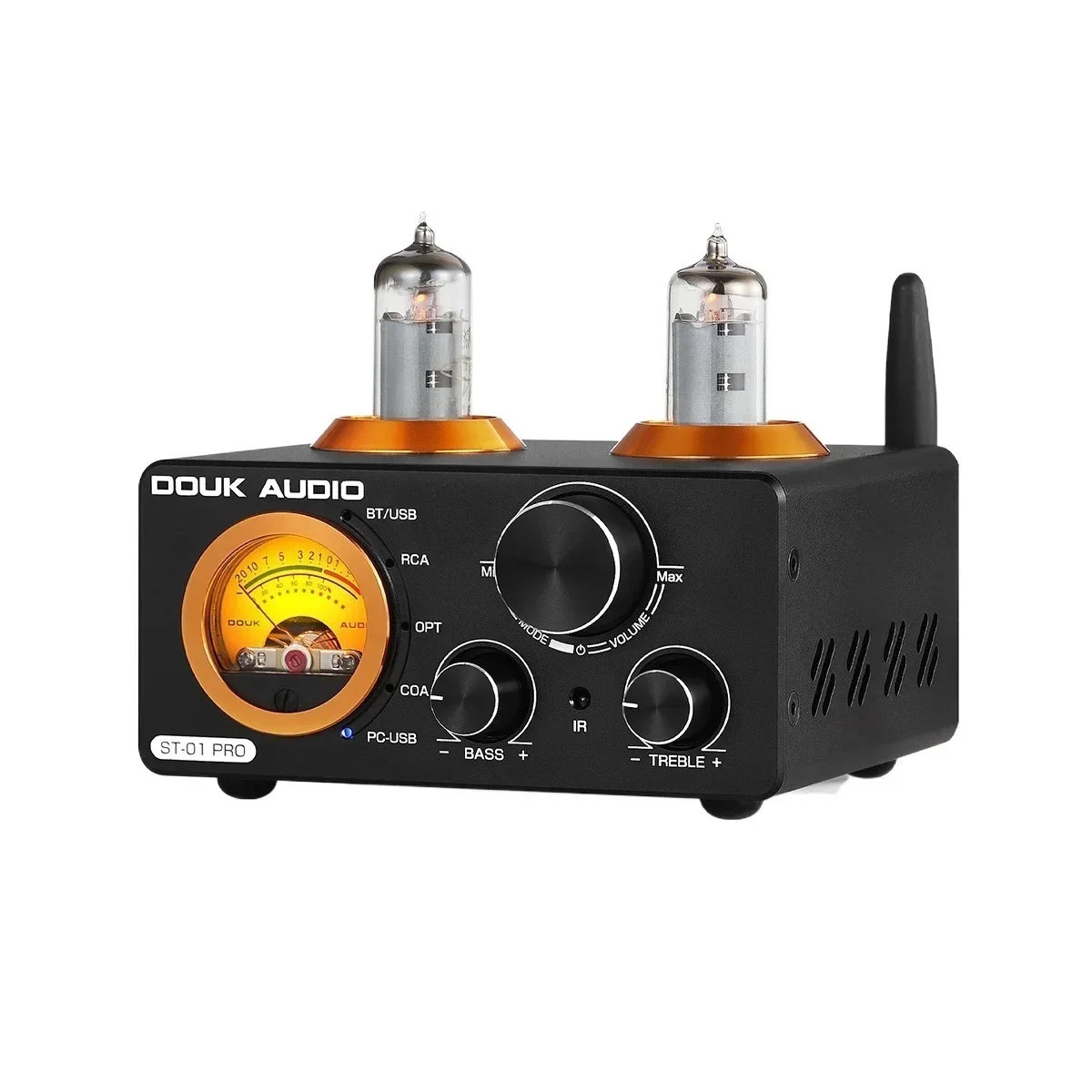 

US.EU HiFi Bluetooth 5.0 Vacuum Tube Amplifier USB DAC Stereo Receiver COAX/OPT Home Audio Digital Amp w/VU Meter 100W+100W