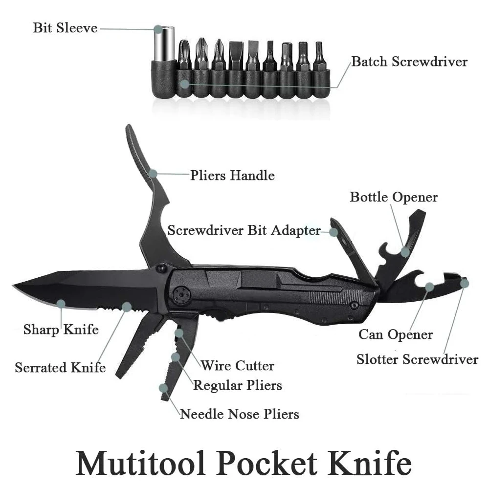 Multifunctional Knife Pliers Outdoor Home Portable Camping Survival Folding Knife Screwdriver Hand Tool Car Emergency Tools