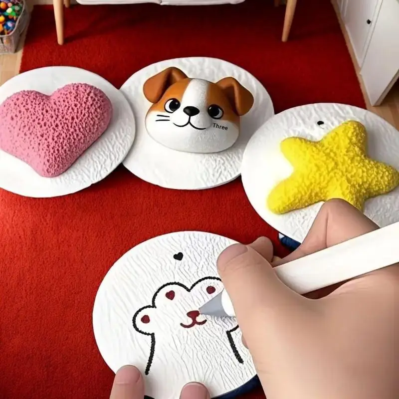 [3D Round Foam Explosion Craft Paper 10Pcs Easy to Use Art Supplies for DIY Handmade Gift Decor Party Ornaments]