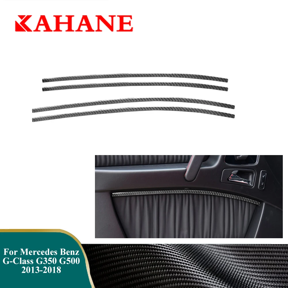 

Car Carbon Fiber Stickers For Mercedes Benz G-Class G350 G500 2013-2018 Door Decorative Trim Mouldings Auto Interior Accessories