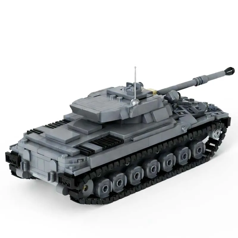 742 pièces Modèle de char militaire Object 906 MOC, Blocs de construction modulaires personnalisables, Technologie de briques populaires, Cadeau de festival DIY pour garçons