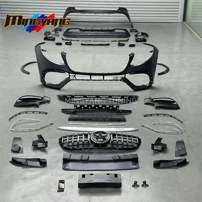 

Modification PP Plastic GLE63 Style Body Kit Conversion Car Bumpers 2015-2018 for Mercedes GLE W166 Bodykit