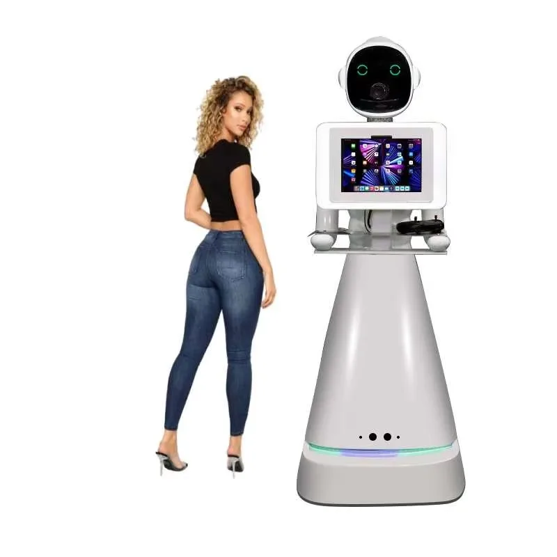 New Design Robot Roaming Photobooth Shell Selfie Machine Sharing Station Kiosk Wedding Party Event Magic Roaming Photo Booth