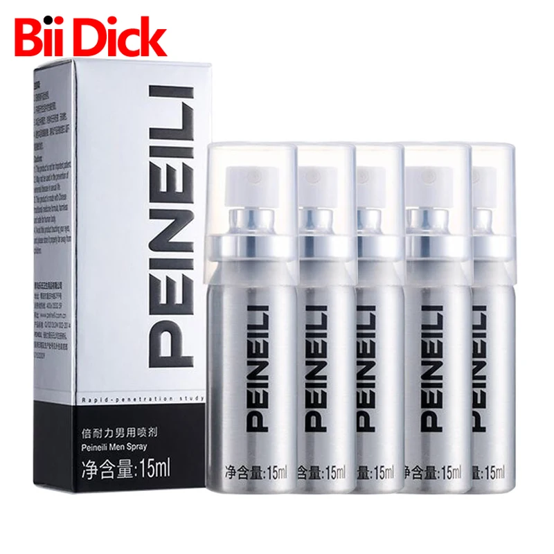 5PCS Peineili Sex Delay Spray for Men Male External Use Anti Premature Ejaculation Prolong 60 Minutes SEX Penis Enlargment