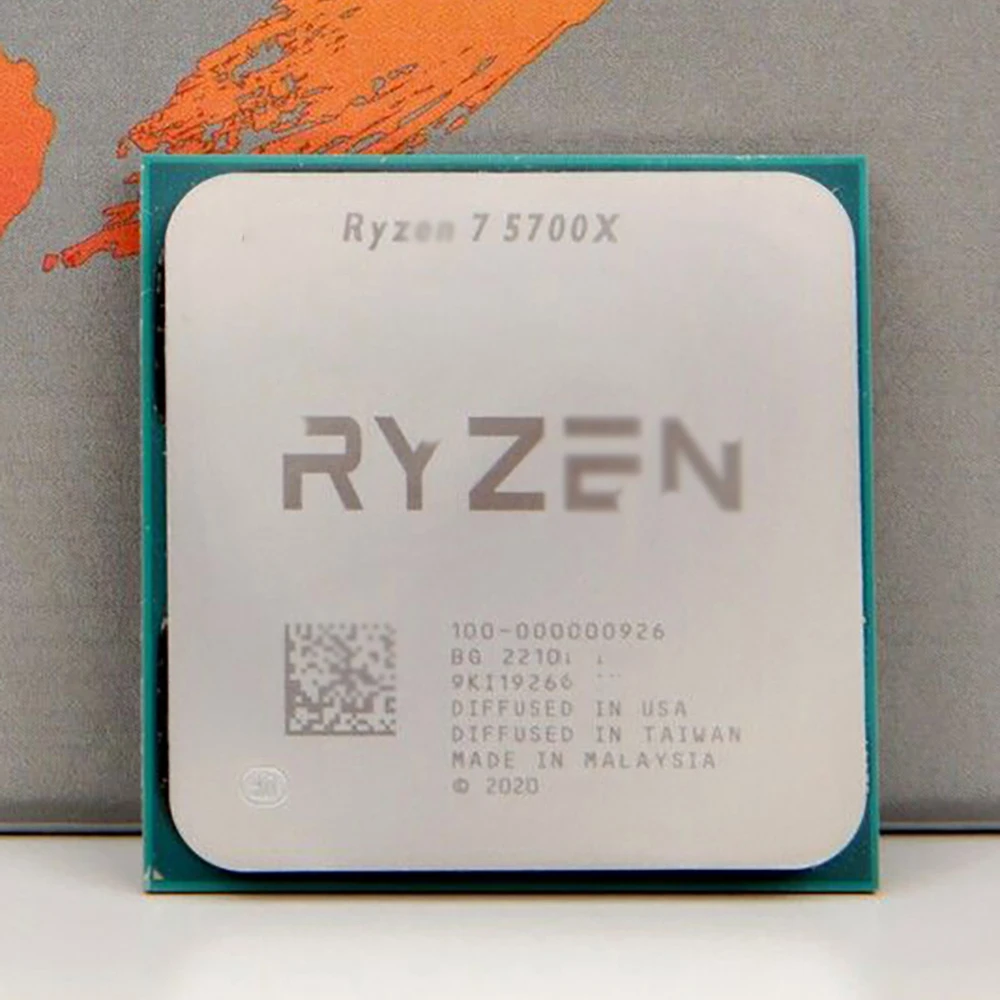 وحدة المعالجة المركزية R7 5700X لمعالج AMD 5700X 8C 16T 3.4 جيجا هرتز 7nm L3 = 32 ميجابايت مقبس AM4 TDP65W