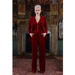 Three Piece Women's Suit Solid Color Casual Business Single Breasted Suit Korean Suits for Women Elegant Women's Sets to Dress