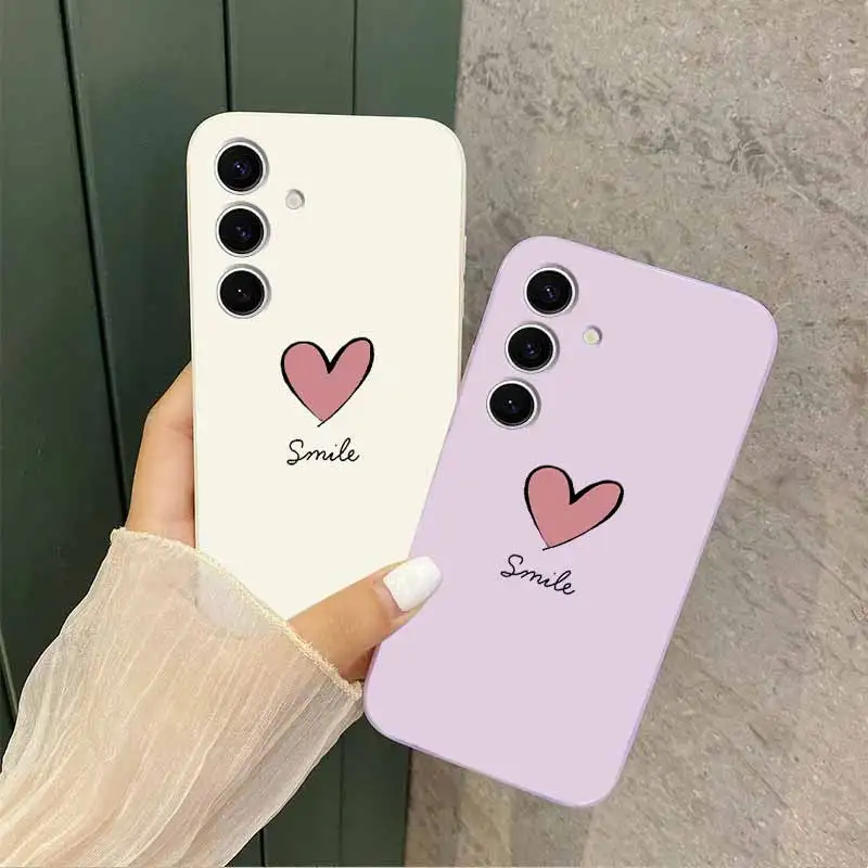 S25 بسيط الحب السائل الحبل سيليكون حالة الهاتف لسامسونج S25 S25 الترا S25 زائد الغلاف #2