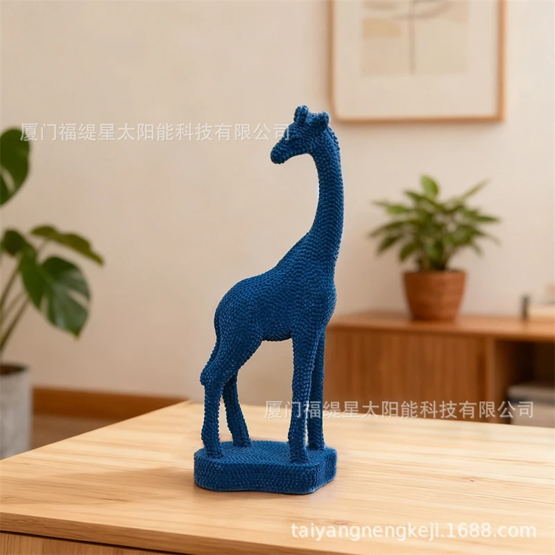 Giraffe Resin Figurine Modern Minimalist Long Neck Sculpture For Living Room TV Cabinet Hallway Home Decor Table Accent For