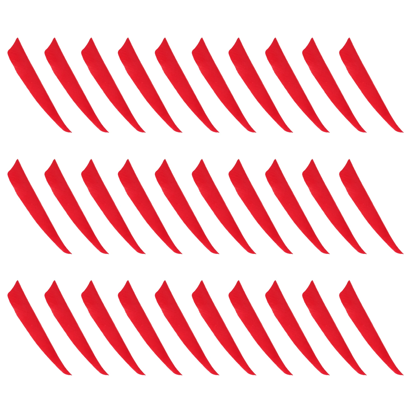 

30 Pcs Fletching Vane Vanes Universal Tails Red Accessory