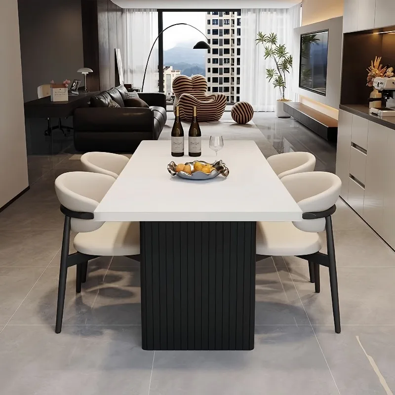 Rectangle Decoration Dining Table European Unique Aesthetic Modern Design Dining Table Luxury Mesas De Jantar Room Decorations