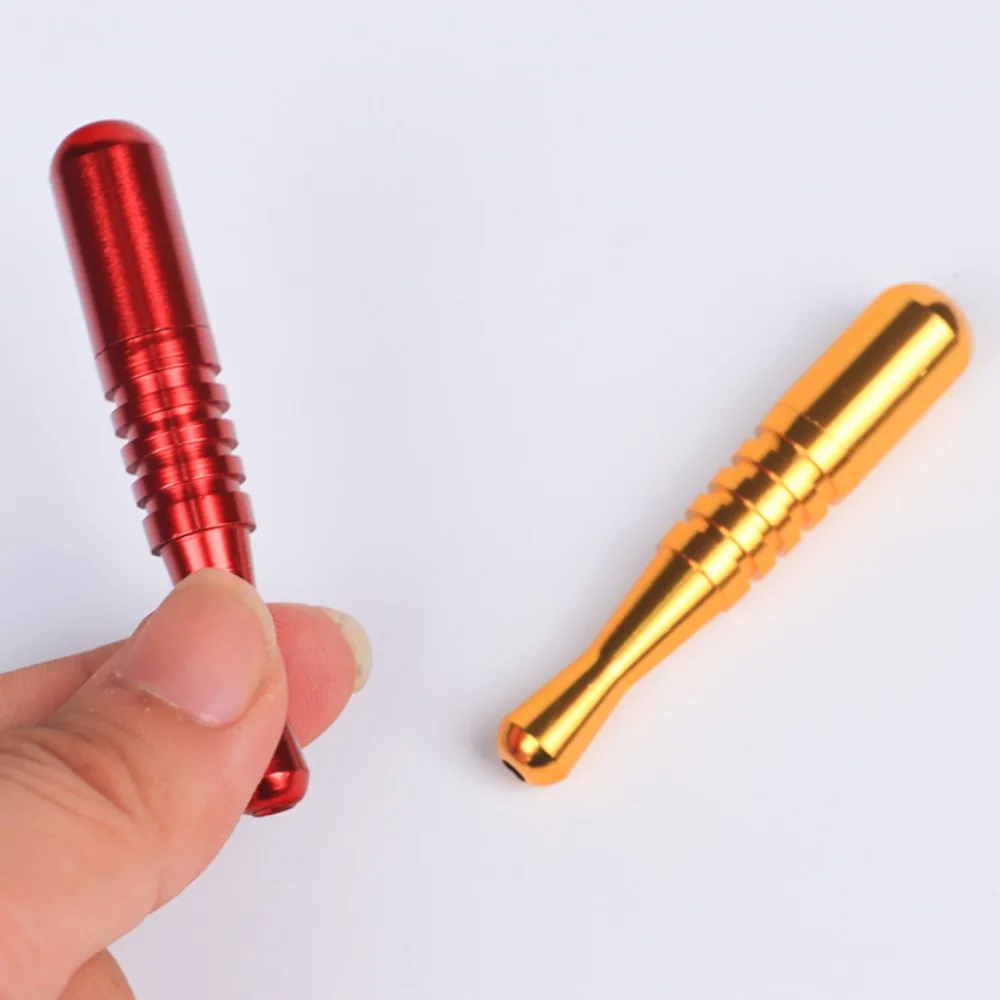 

Baseball Bat Shaped Mini Gift Metal Material Detachable Hollow Design Smoking Accessories Holiday Gift