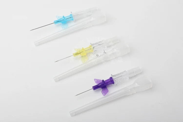 1-50pcs Butterfly Type IV Cannula Intravenous Injection Catheter with Wings 22G 24G 26G Veterinary Small Winged IV Cannula