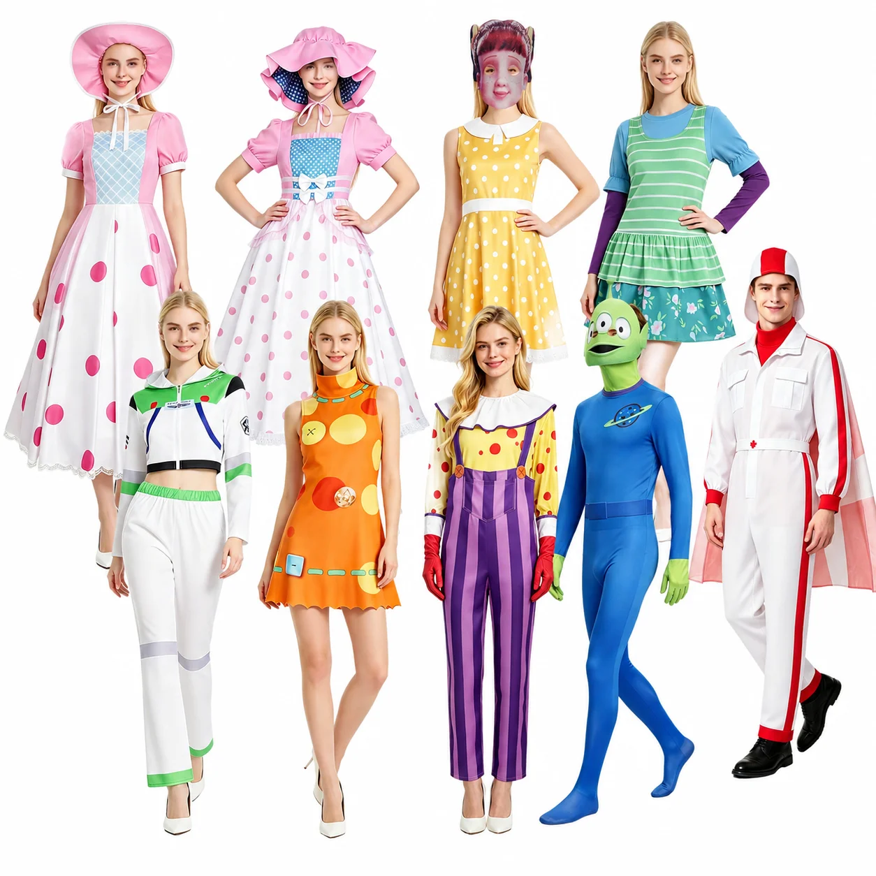 Costume de cosplay pour adultes, tenue de scène fantaisie pour Halloween, modèle Alien à trois yeux Gabby Gabby, pour groupe