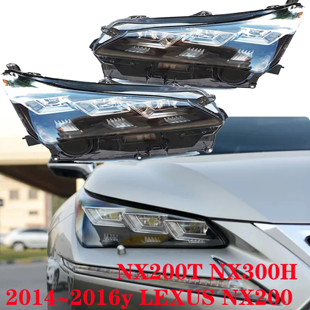 

car bumpe headlamp for Lexus headlight NX200 NX200T NX300H ALL IN LED 2014~2016y head lamp for Lexus fog light