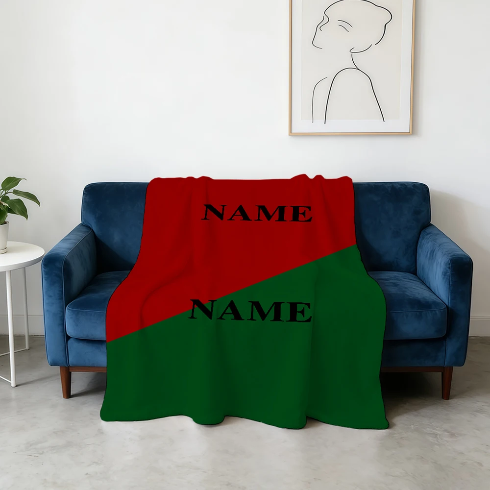Customizable Portugal Player Throw Blanket 1 Piece of Custom Personalized Blanket with Image Upload DIY Flannel Blanket
