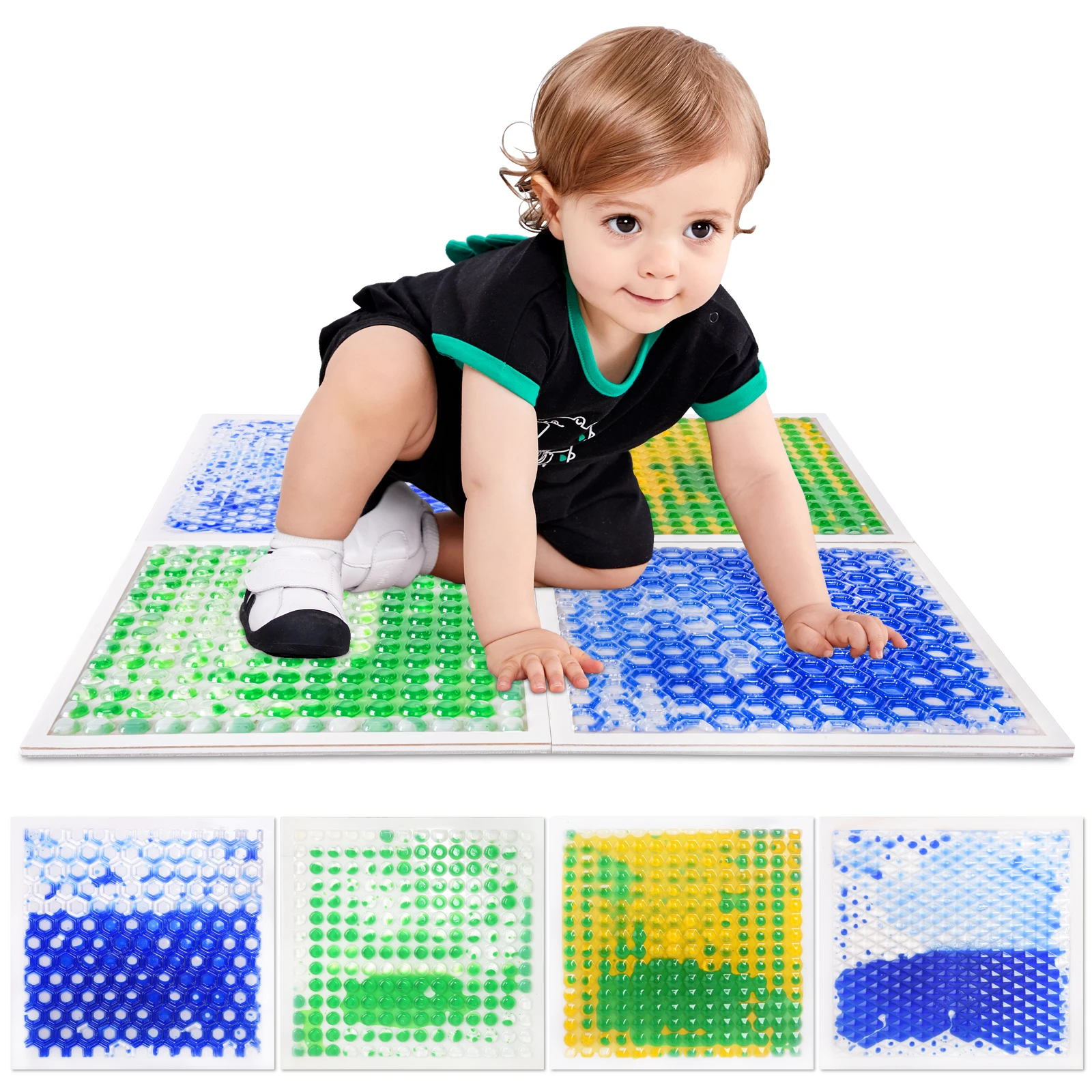 

Interactive Durable Liquid Floor Tile Kid Sensory for Therapy Room Sensory Floor Panels for Children
