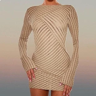 

Sexy Bodycon Dress Long Sleeve Dresses for Women Slim Fit Party Clubwear Spring Summer Jumpsuit Overall Playsuit