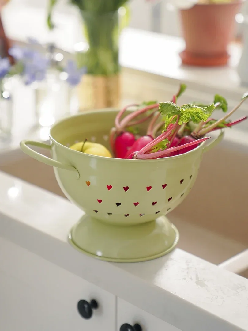 French Chic fruit basket living room home fruit bowl drain sink retro pastoral creative storage tray Nordic style