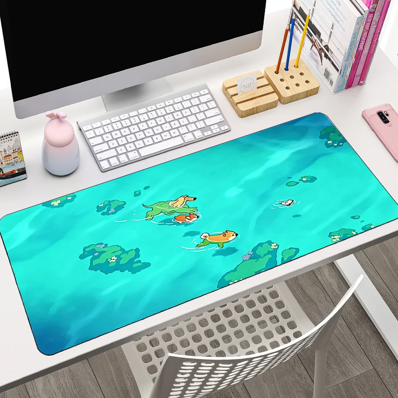Mouse Pad Designed specifically Cartoon Desk Mat Computer keyboard pad HD Print Gaming Accessories Cute Corgi Extended Mousepad