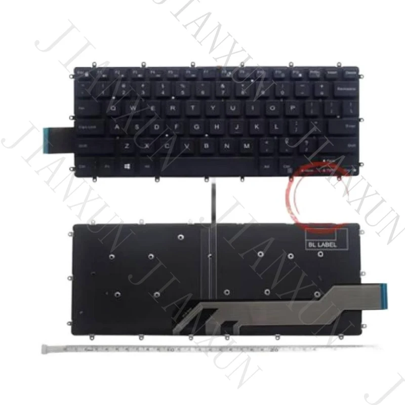 Teclado retroiluminado A+ US para Dell Inspiron 13-7380 7373 7370 7368 7378 3480 V5471