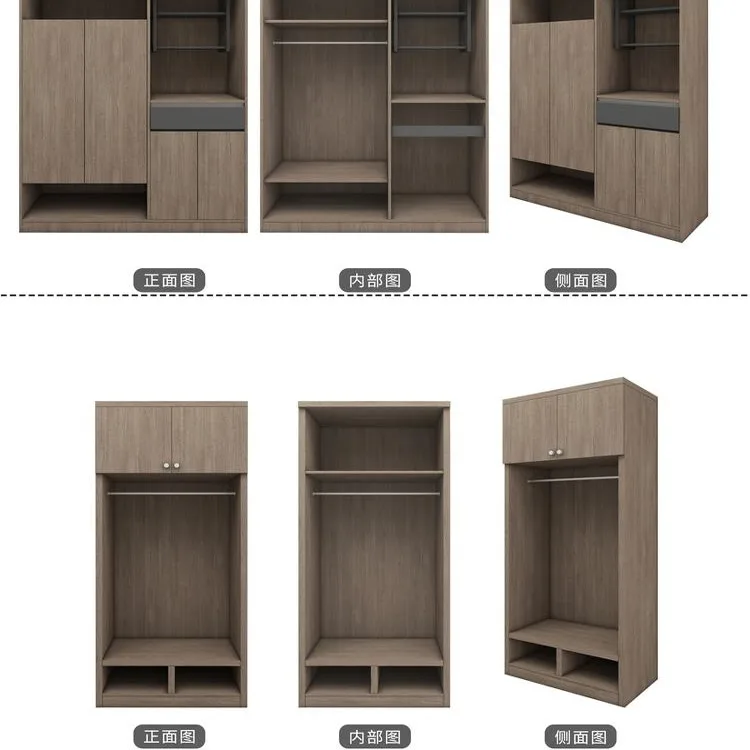 Factory direct sales hotel furniture TV cabinet combination simple modern apartment B & B hotel professional customized wardrobe