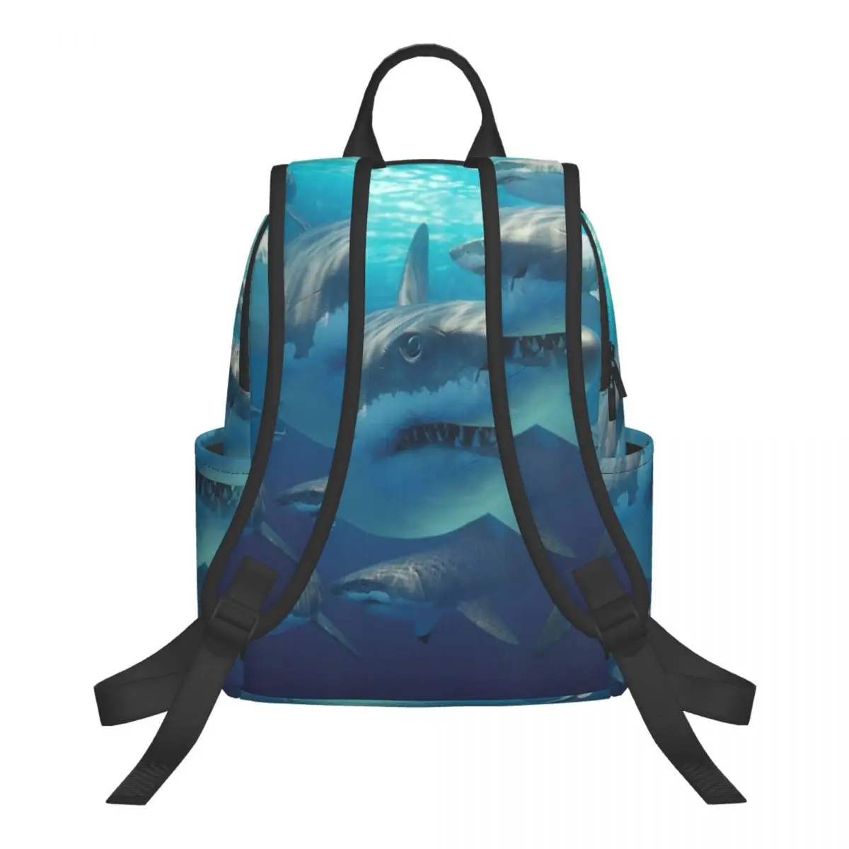 Deep Sea Shark Group Student Backpack School Bag Hiking Travel Daypack for Boys Girls Bookbag Shoulder Bags