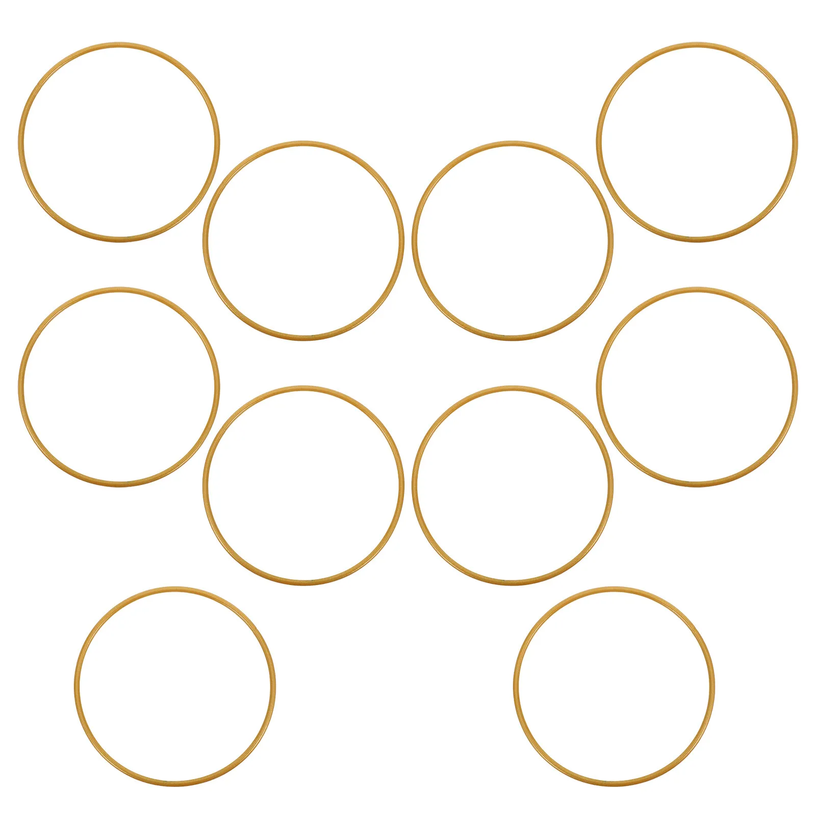 10Pcs Gold Round Ring 10Cm Metal Craft Hoop for DIY Dreamcatcher Boho Wall Hanging Suncatcher Wedding Backdrop Floral - view 4