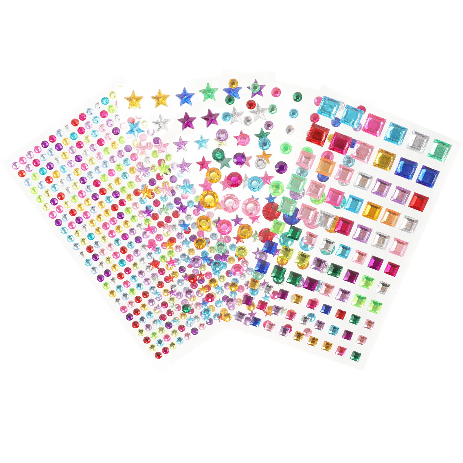 

8 листов самоклеящихся страз для декора: стразы-наклейки для телефонов, макияжа, скрапбукинга и поделок