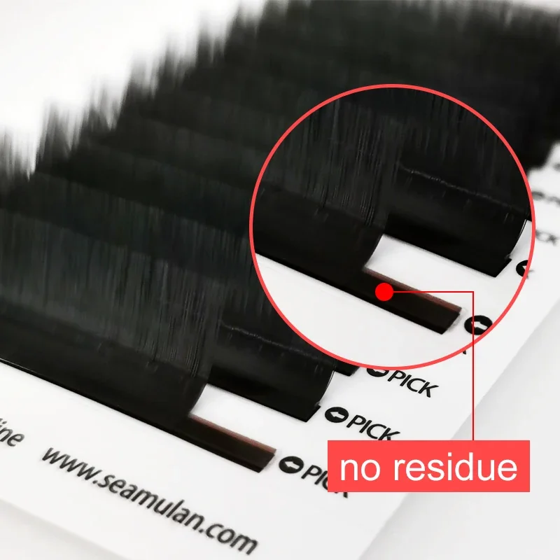 Seamulan Eyelashes Extension Natural C D DD M Curl Silk Cilios Russian Volume Lash Soft Professionals Individual False Eyelashes