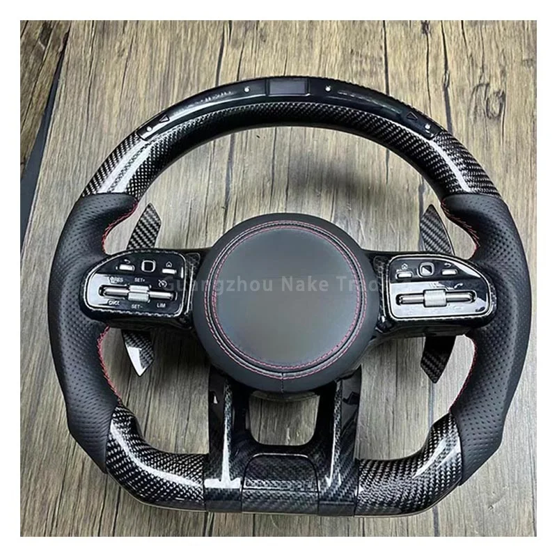 AMG Real Carbon Steering wheel for Mercedes-Benz C E GLC S-Class W204 W205 W253 W221 W222 W212 W213