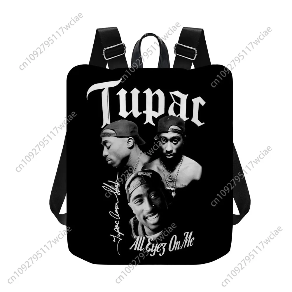 Tupac Rapper 2PAC Custom Backpack travel Anti Theft Backpack Hip Hop Nylon Waterproof Daypack Fashion College Gift Bookbag
