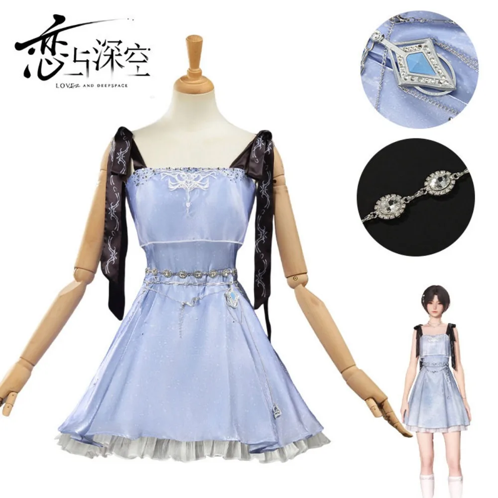 Love and Deepspace Hunter Lady Cosplay Costume Sling Dress Full Set Game Outfit Uniform for Comic Con Role Play