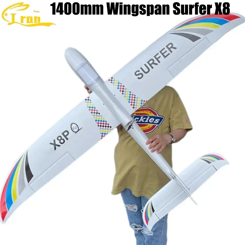 

RC Glider X8 Surfer 1.4m Wingspan Entry-level Aircraft Model Fixed Wing Propeller Fixed Wing Remote controlled Aircraft Toy Gift