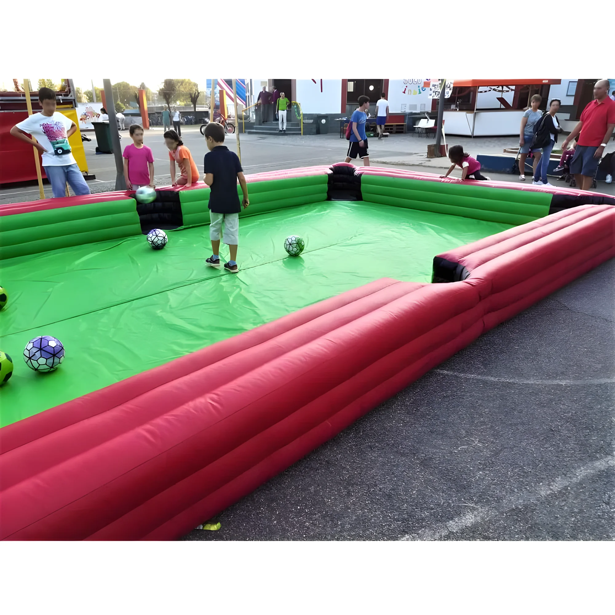 Inflatable Snookball Table Commercial Inflatable Snooker Soccer Pool Giant Outdoor Human Billiards For Events Carnival Games