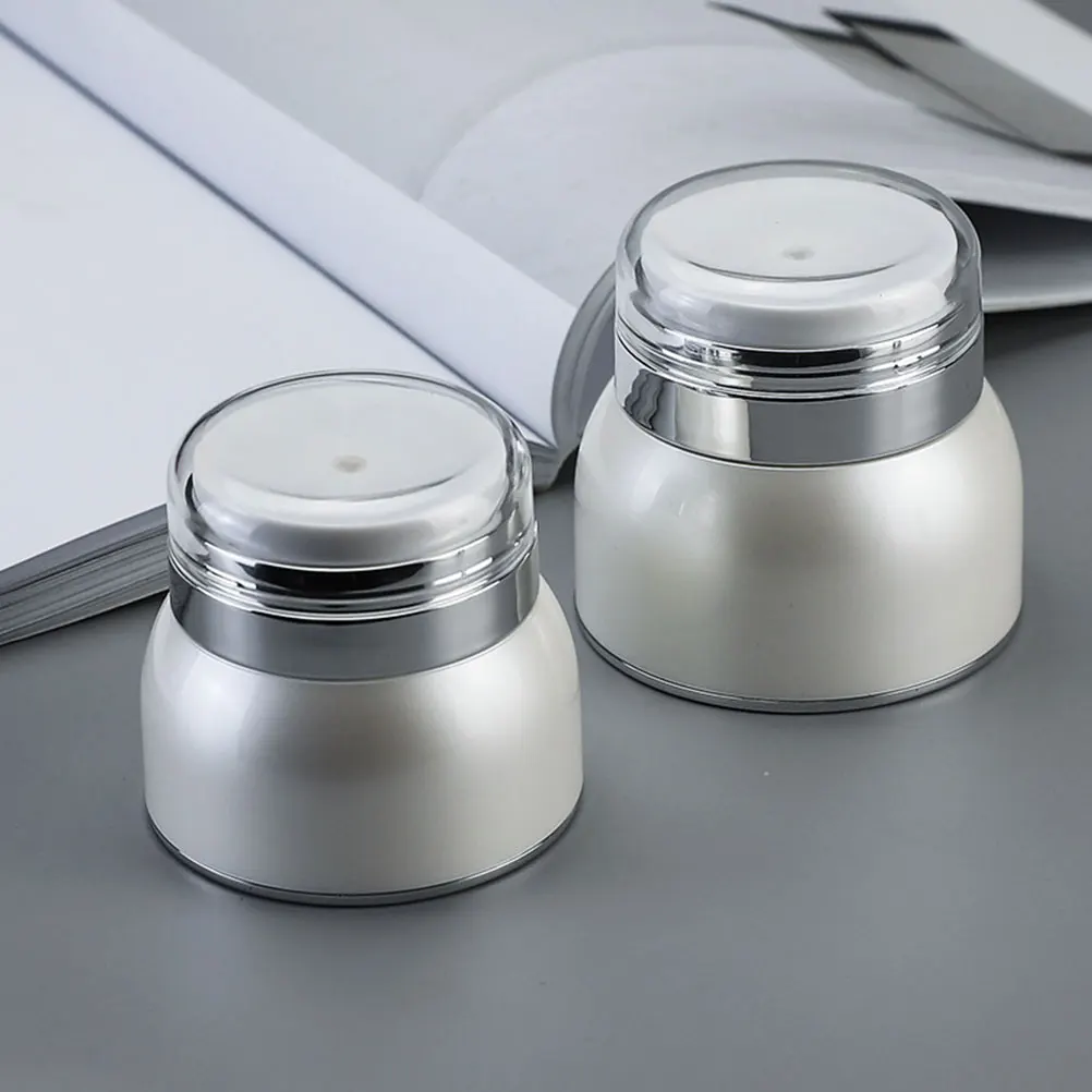 

6pcs 30G Acrylic Creams Containers Empty Pump Jars Refillable Storage For Lotion Shampoo Conditioner Travel Home Use