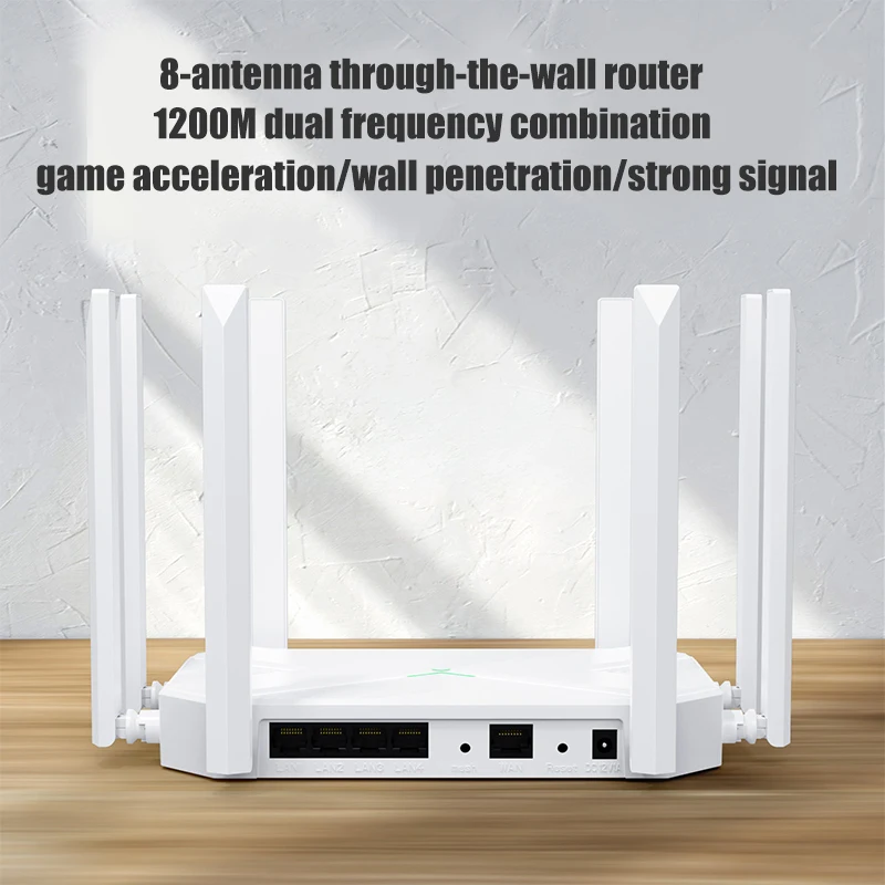 Imagem -05 - Roteador Wifi sem Fio com Antena Externa Dual Band Signal Booster Hotspot Smoother Repetidor Rj45 Wan Lan 2.4g 5g 1200m