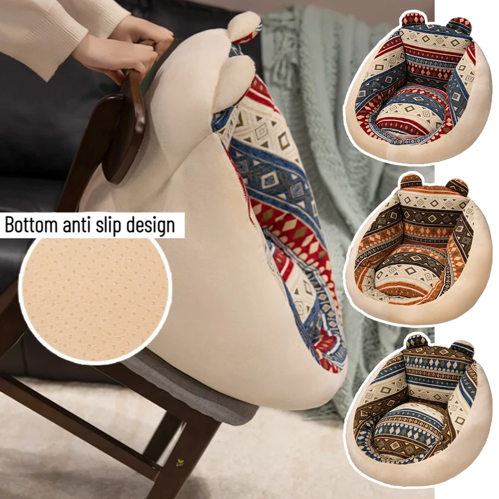 Bohe Cushion Soft and Comfortable Thick Dormitory Office Bedroom Tatami Mat Non Slip Cushion Integrated Pillow Cushions 등받이 쿠션