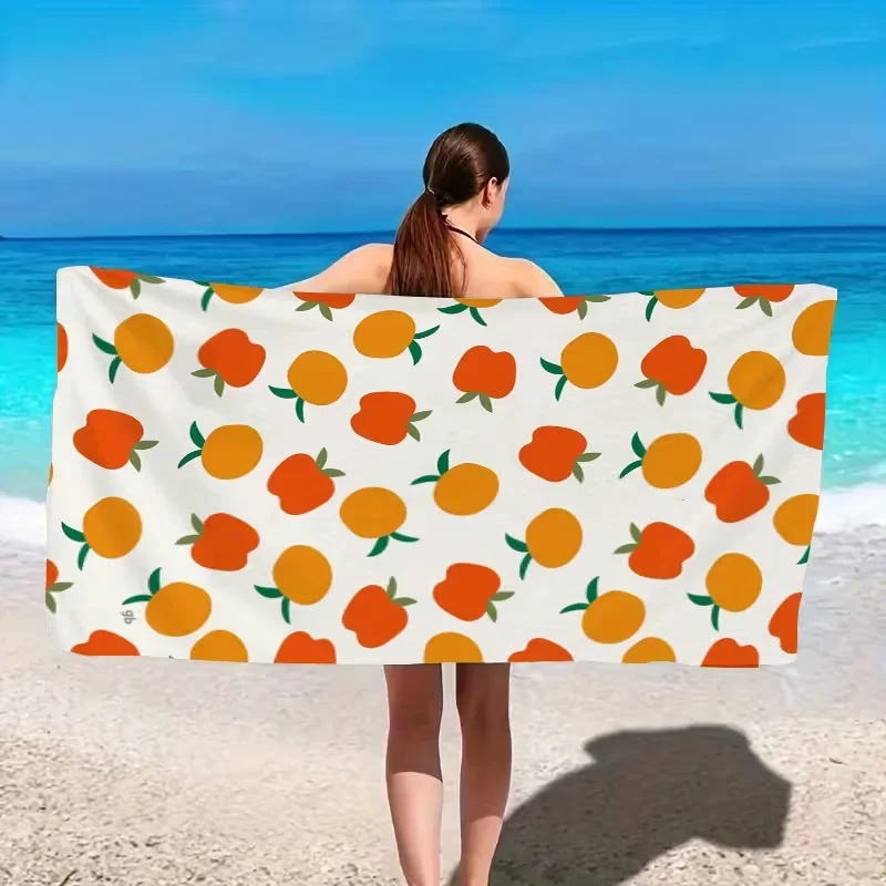 ผ้าเช็ดตัวชายหาดพิมพ์ลายสีน้ำม - Dried Mango Slice บทวิจารณ์และราคา