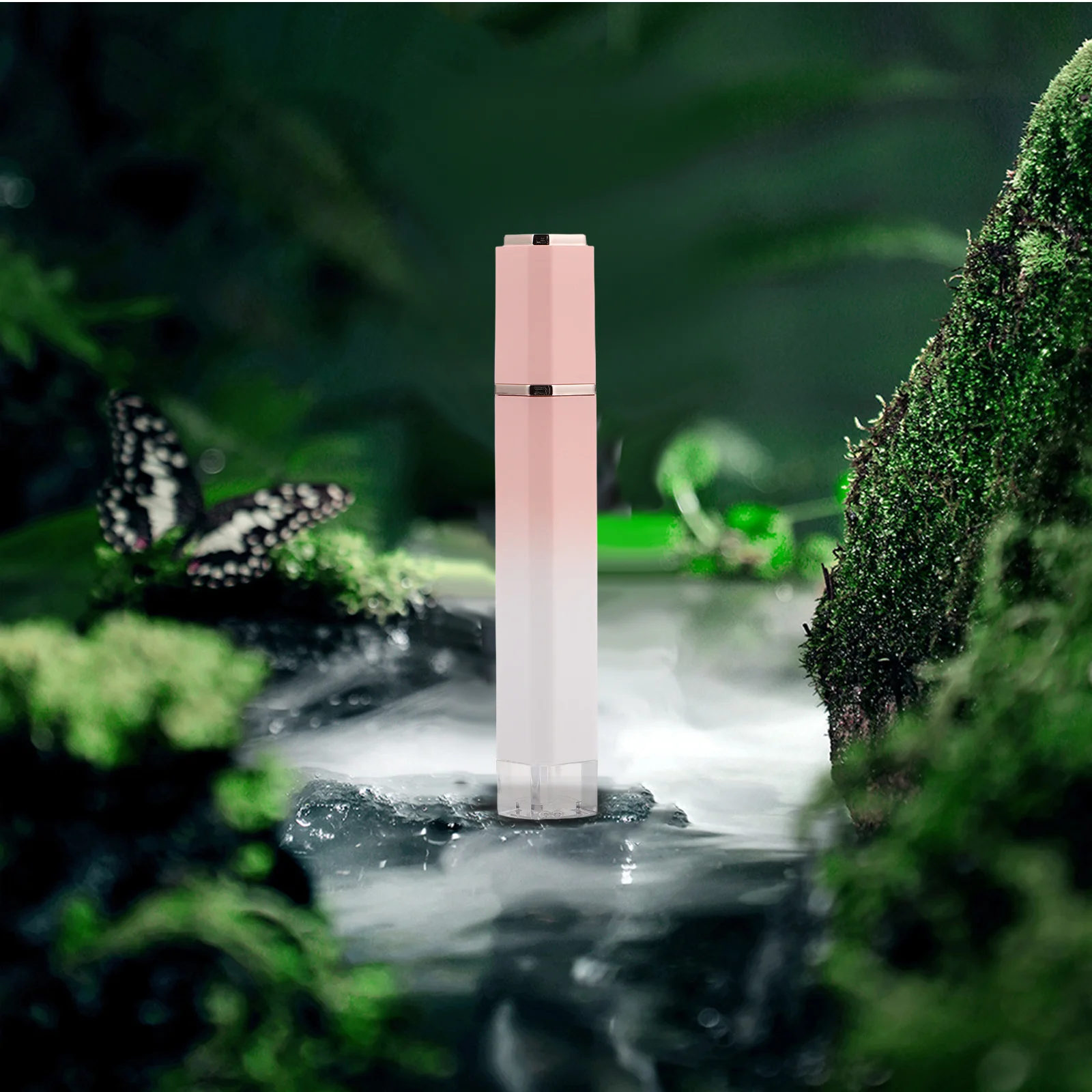 Empty Lip Glaze Tube Refillable DIY Lip Gloss Containers Elegant Spray-Plated Ring Design for Makeup Travel Storage