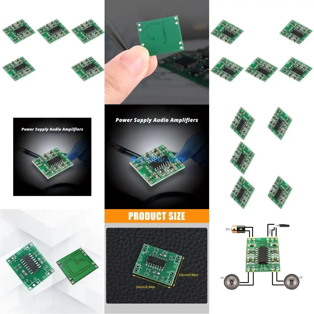 

20CE Versatile PAM8403 2x3W Digital Amplifier Board Compatible for Multiple Sources