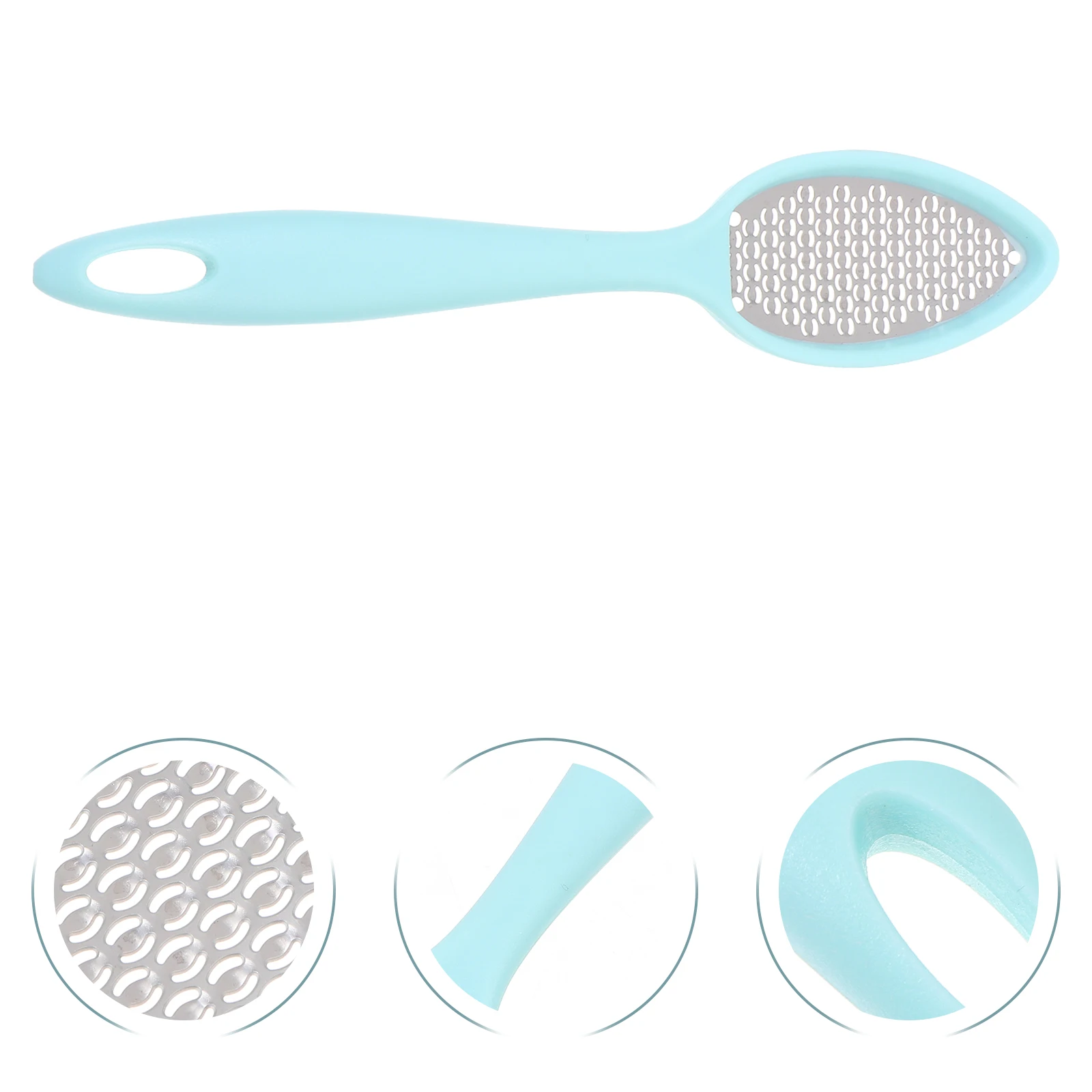 

2Pcs Foot Pedicure Rasp Callus Remover Hard Callus Remover Skin Scraper Metal Grinder Hanging Hole Trimmer 304Steel ABS